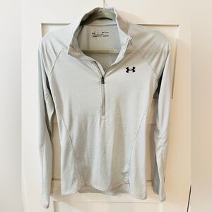 Under Armour Heather Gray Quarter Zip - Womens